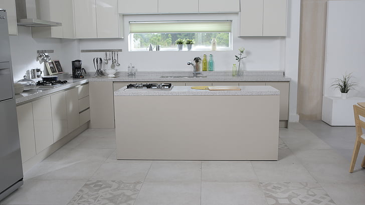 Luxury kitchen design Pratap Nagar with a bold island.