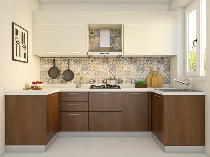 U-shaped plan by top kitchen designers in Pratap Nagar Jaipur.